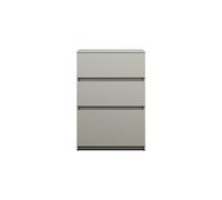 burgbad Lin20 Armoire basse, 3 tiroirs, 600x357x870mm, USIX060F5352, Couleur: Gris basalte mat avec chant laser