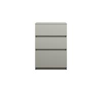 burgbad Lin20 Armoire basse, 3 tiroirs, 600x407x870mm, USIW060F5352, Couleur: Gris basalte mat avec chant laser
