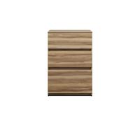 burgbad Lin20 Armoire basse, 3 tiroirs, 600x487x870mm, USIV060F5357, Couleur: Cendres Dekor Cappuccino