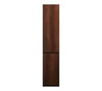 burgbad Lin20 Armoire haute sur pied avec 2 portes, éclairage intérieur LED, tiroirs intérieurs, charnières à droite, 400x345x2000mm, HSPN040RF5359, Couleur: Décor chêne rouille