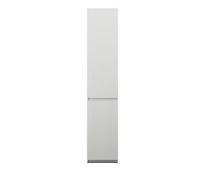 burgbad Lin20 Armoire haute sur pied avec 2 portes, éclairage intérieur LED, tiroirs intérieurs, charnières à gauche, 400x345x2000mm, HSPN040LF5351, Couleur: Blanc mat avec bord laser