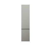 burgbad Lin20 Armoire haute suspendue avec 2 portes, éclairage intérieur LED, tiroirs intérieurs, charnières à gauche, 400x345x1760mm, HSPH040LF5352, Couleur: Gris basalte mat avec chant laser