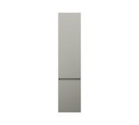 burgbad Lin20 Armoire haute suspendue avec 2 portes, éclairage intérieur LED, tiroirs intérieurs, charnières à droite, 400x345x1760mm, HSPH040RF5352, Couleur: Gris basalte mat avec chant laser