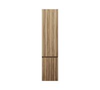 burgbad Lin20 Armoire haute suspendue avec 2 portes, éclairage intérieur LED, tiroirs intérieurs, charnières à droite, 400x345x1760mm, HSPH040RF5357, Couleur: Cendres Dekor Cappuccino