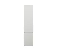 burgbad Lin20 Armoire haute suspendue avec 2 portes, éclairage intérieur LED, tiroirs intérieurs, charnières à gauche, 400x345x1760mm, HSPH040LF5375, Couleur: Blanc mat