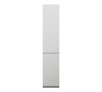 burgbad Lin20 Armoires hautes au sol avec 2 portes, 2 tablettes angulaires, charnières à gauche, 400x345x2000mm, HSPL040LF5363, Couleur: Blanc brillant