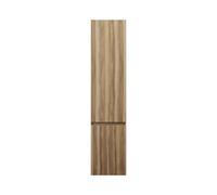 burgbad Lin20 Armoires hautes suspendues avec 1 porte, panier à linge inclus, charnières à gauche, 400x345x1760mm, HSPG040LF5357, Couleur: Cendres Dekor Cappuccino