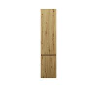 burgbad Lin20 Armoires hautes suspendues avec 2 portes, y compris tablettes angulaires, charnières à gauche, 400x345x1760mm, HSPE040LF5353, Couleur: Décor chêne Urban