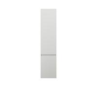 burgbad Lin20 Armoires hautes suspendues avec 2 portes, y compris tablettes angulaires, charnières à gauche, 400x345x1760mm, HSPE040LF5363, Couleur: Blanc brillant
