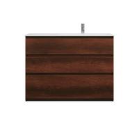 burgbad Lin20 lavabo en fonte minérale blanc mat aligné à droite inclus meuble souslavabo, 3 tiroirs, 1220x495x902mm, SGHY122RF5359C0037, Couleur: Décor chêne rouille