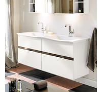 Burgbad Orell Meuble avec plan vasque, 2 tiroirs, SETI123F1697C0001,