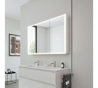 Burgbad RL20 Armoire de toilette, 3 portes avec découpe en verre transparent, SPVM120RF6947G0290,