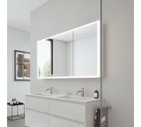 Burgbad RL20 Armoire de toilette, 3 portes avec découpe en verre transparent, SPVM140LF6947G0290,