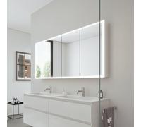 Burgbad RL20 Armoire de toilette, 4 portes avec découpe en verre transparent, SPVM160F6947G0290,