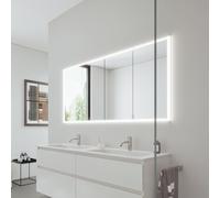 Burgbad RL20 Armoire de toilette, 4 portes avec découpe en verre transparent, SPVN160F6947G0290,