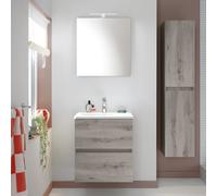 Burgbad Rocio Meuble avec vasque et armoire de toilette, SGYQ060RF6225,