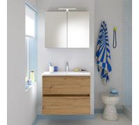 Burgbad Rocio Meuble avec vasque et armoire de toilette, SGYQ080F6224,