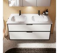 Burgbad Vry Meuble avec plan vasque, 2 tiroirs, SGUZ123F6019C0001G0253,