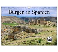 Burgen in Spanien (Wandkalender 2026 DIN A4 quer), CALVENDO Monatskalender: Entdecken Sie bekannte Burgen, versteckte Ruinen und alte Städte in Spanien.