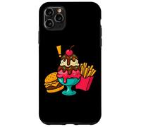 Burger à la crème glacée Frites Drôle de malbouffe Art Coque pour iPhone 11 Pro Max