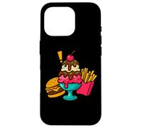 Burger à la crème glacée Frites Drôle de malbouffe Art Coque pour iPhone 16 Pro