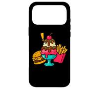 Burger à la crème glacée Frites Drôle de malbouffe Art Coque pour iPhone 17 Pro Max