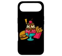 Burger à la crème glacée Frites Drôle de malbouffe Art Coque pour iPhone Air