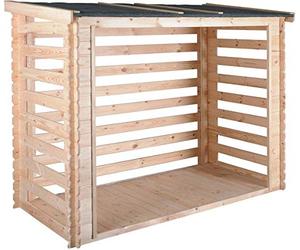 Burger Abri bûches avec Plancher Côme - 180 x 127 cm - Cerland