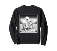 Burger Alien Dog Burger Scène étrange Alien Fiction Sweatshirt