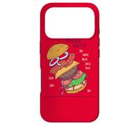 Burger Anatomie Structure Cheeseburger Hamburger Cadeaux Coque pour iPhone 17 Pro