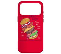 Burger Anatomie Structure Cheeseburger Hamburger Cadeaux Coque pour iPhone 17 Pro Max