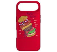 Burger Anatomie Structure Cheeseburger Hamburger Cadeaux Coque pour iPhone Air
