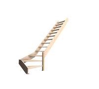 Burger Escalier quart tournant en bois de hêtre 13 marches - Nostra - 3194