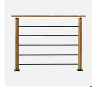 Burger Kit garde-corps Moka tube H96 x L120cm