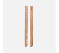 Burger Lot de 2 demi-poteaux en pin traité pour garde-corps Moka H96cm