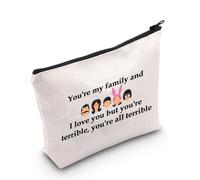 Burger Lover Gift You're My Family Trousse de maquillage pour fan de TV Motif dessin animé, You're My Family