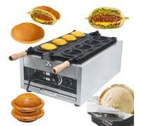 Burger Maker Chauffant Double Face avec Minuteur pour Snacks Rapide et Street Food