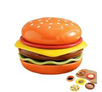 Burger Plate Set - ABS, 10x12cm, Sauce Dish Stackable Design | Dishwasher-Safe Condiment Serving Bowls, Dip Serving Tray Set For BBQ Parties, Home Kitchen, Restaurants, Sushi Sauce, Appetizer Dips