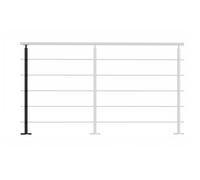 Burger Poteau pour garde-corps intérieur ou extérieur en aluminium Prestio - 2372