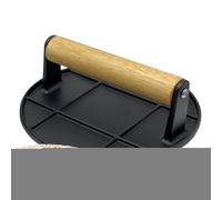 Burger Smasher, Griddle Burger Press - 6.3 Cast Grill Press - Presses Barbecue Smash avec manche en bois pour la cuisine à la maison, le barbecue et le sandwich