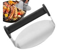 Burger Smasher pour de cuisson, presse à hamburger en acier inoxydable - Outil de smasher de hamburger rond en acier inoxydable | Outil manuel de pressage à viande, accessoires de de