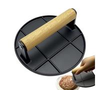 Burger Smasher - Presse à grill de 16 cm pour hamburger | Presse à griller ronde plate avec poignée antidérapante anti-brûlure pour la maison, la cuisine, le barbecue en plein air