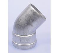 Burgerhout BM FIX Coude d'évacuation en aluminium à paroi épaisse 45 degrés 100mm 400451622