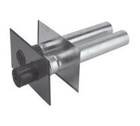 Burgerhout raccord mural à deux tubes 80/80mm l=700mm 400453881