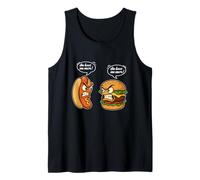 Burgers drôles Hot Dog pour fille, femme, maman, épouse, junkie de restauration rapide Débardeur