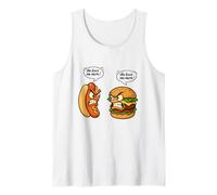 Burgers drôles Hot Dog pour fille, femme, maman, épouse, junkie de restauration rapide Débardeur
