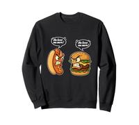 Burgers drôles Hot Dog pour fille, femme, maman, épouse, junkie de restauration rapide Sweatshirt