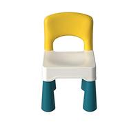 burgkidz Chaise en Plastique avec Dossier Incurvé, Ajout Parfait à la Table d'Activités pour Enfants pour les Blocs de Construction Pour Garçons et Filles, Poids Maximum 100kg/220lb