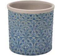 Burgon & Ball Pot de fleurs d'intérieur en céramique Porto - Bleu foncé - Taille S bleu