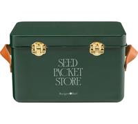 Burgon & Ball Rangement pour Graines avec Poignées en Cuir "Collector" - Heritage Green